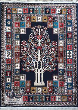 گلیم فرش سنتی طرح درختی