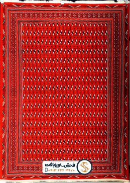 فرش سنتی کلاریس 700 شانه طرح ترکمن لاکی